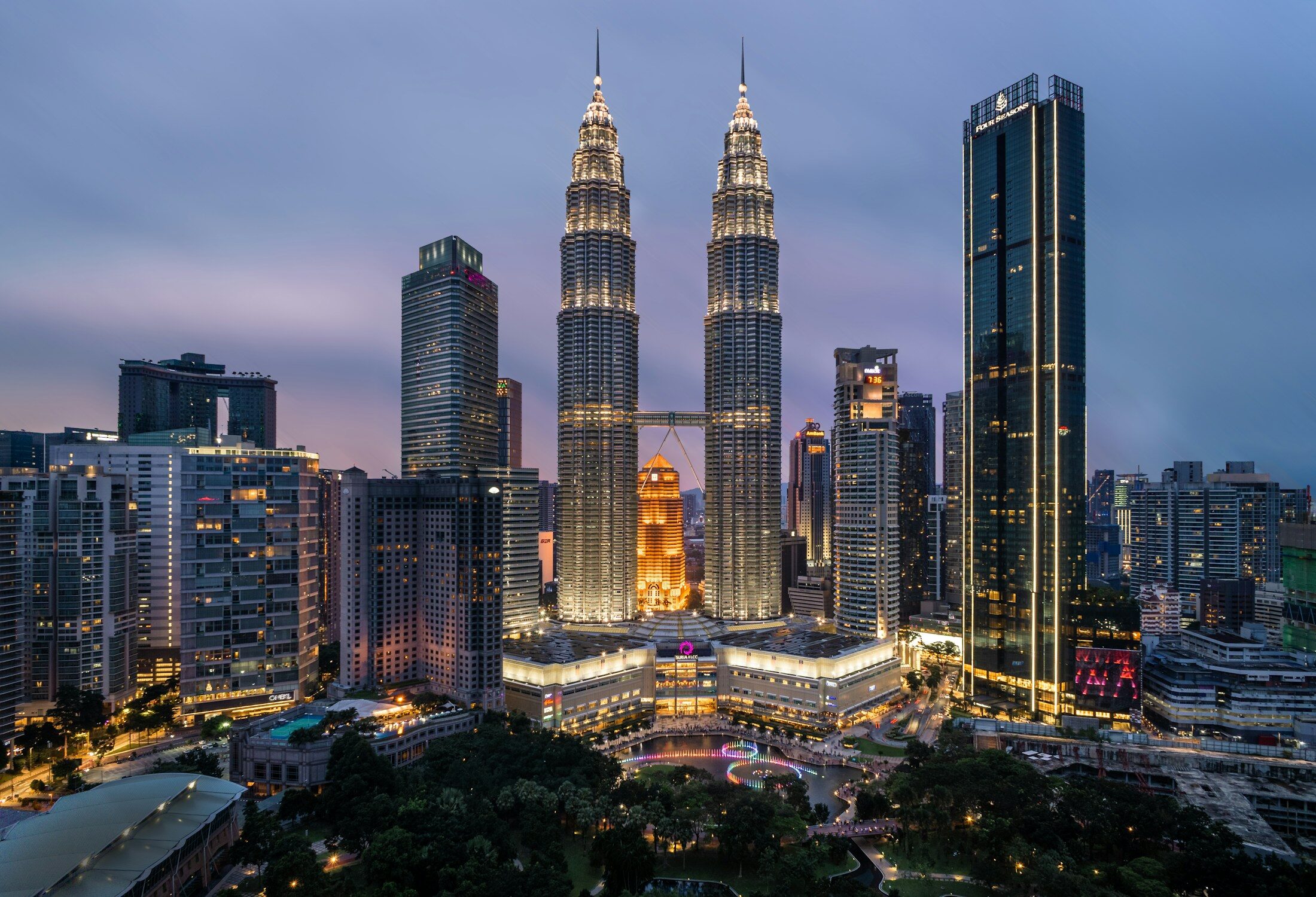 Petronas Towers in Kuala Lumpur, Malaysia